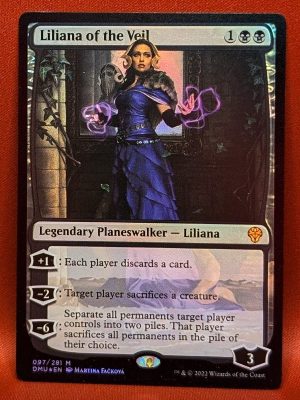 FOIL Liliana of the Veil from Dominaria United MTG Proxy