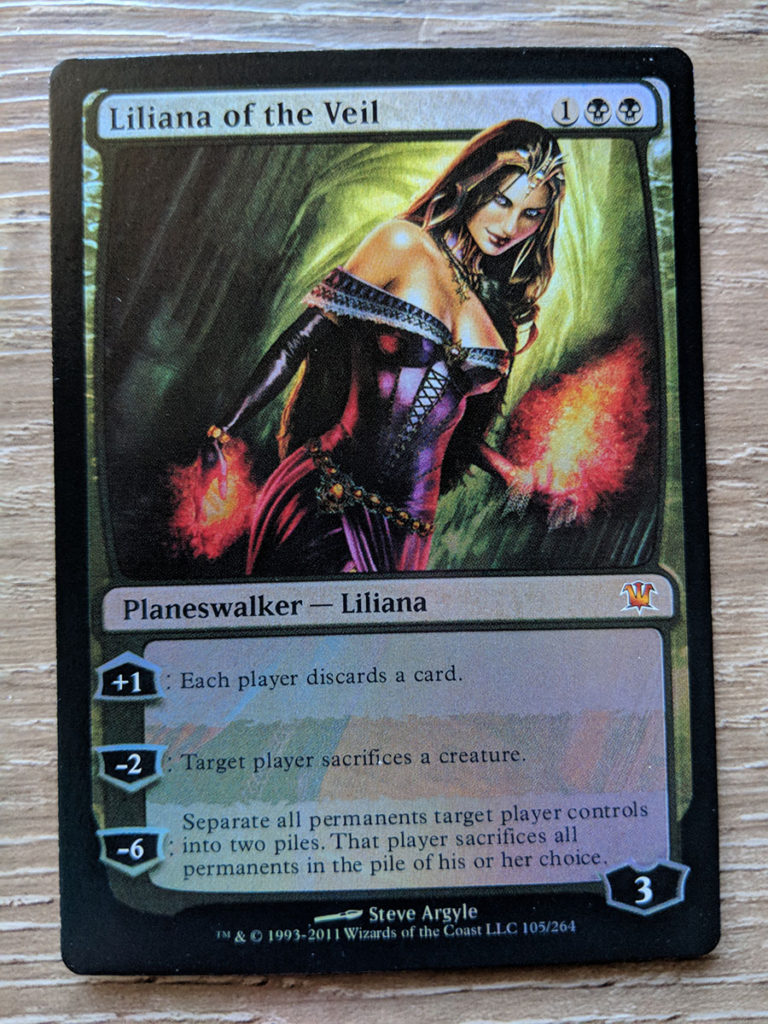 FOIL Liliana of the Veil from Innistrad proxy Magic the Gathering MTG.