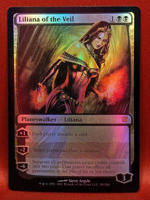 FOIL Liliana of the Veil from Innistrad MTG Proxy