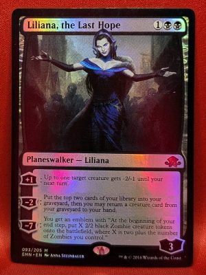 FOIL Liliana, the Last Hope from Eldritch Moon MTG Proxy