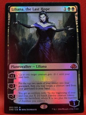 FOIL Liliana, the Last Hope from Eldritch Moon Magic the Gathering Proxy