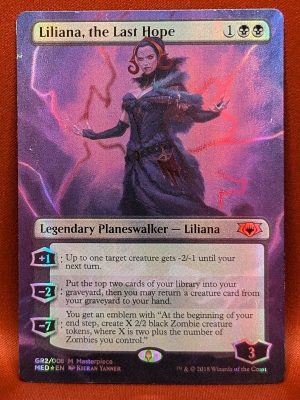 FOIL Liliana, the Last Hope from Guilds of Ravnica: Mythic Edition MTG Proxy