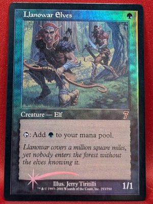 FOIL Llanowar Elves from 7th Edition Magic the Gathering Proxy