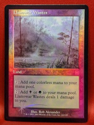 FOIL Llanowar Wastes from Apocalypse Magic the Gathering Proxy