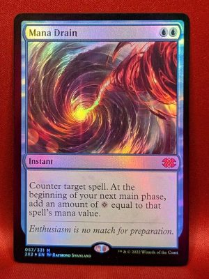 FOIL Mana Drain from Double Masters MTG Proxy