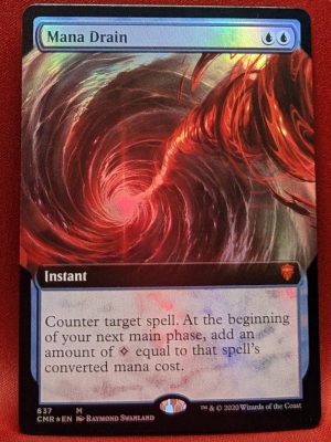 FOIL Mana Drain (Extend Art) from Commander Legends Magic the Gathering Proxy