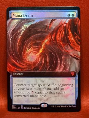 FOIL Mana Drain (Extend Art) from Commander Legends MTG Proxy