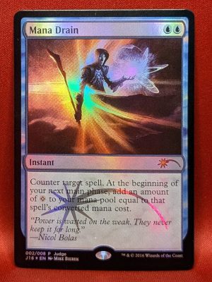 FOIL Mana Drain from Judge Promo MTG Proxy