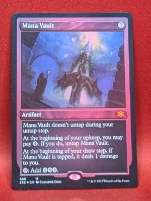 ETCHED FOIL Mana Vault from Double Masters 2022 MTG Proxy