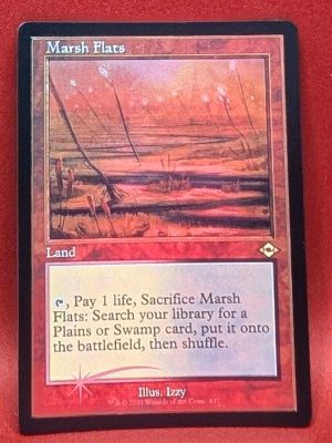 ETCHED FOIL Marsh Flats (Retro Frame) from Modern Horizons 2 MTG Proxy