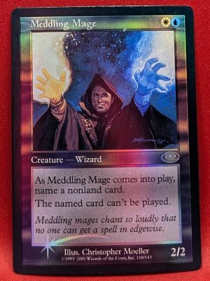 FOIL Meddling Mage from Planeshift Magic the Gathering Proxy