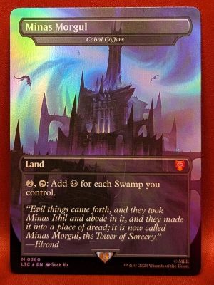 FOIL Minas Morgul (Cabal Coffers) from Commander: The Lord of the Rings: Tales of Middle-earth Magic the Gathering Proxy