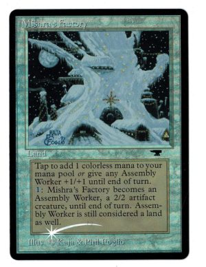 FOIL Mishra's Factory (Winter) from Judge Promo Proxy