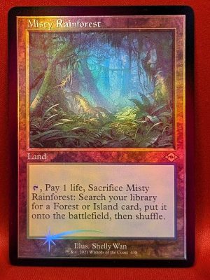 FOIL Misty Rainforest (Retro Frame) from Modern Horizons 2 Magic the Gathering Proxy