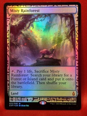 FOIL Misty Rainforest from Zendikar Expedition Magic the Gathering Proxy