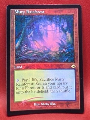 ETCHED FOIL Misty Rainforest (Retro Frame) from Modern Horizons 2 MTG Proxy