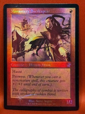 FOIL Monastery Swiftspear from Time Spiral: Remastered Magic the Gathering Proxy