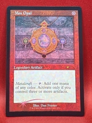 ETCHED FOIL Mox Opal (Retro Frame) from Secret Lair Drop Series MTG Proxy