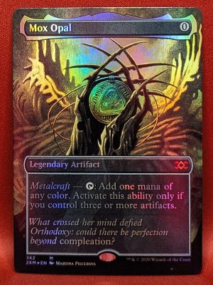 FOIL Mox Opal (Borderless) Box Topper from Double Masters MTG Proxy