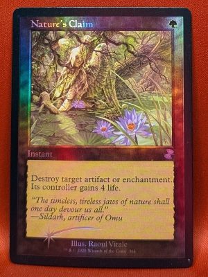 FOIL Nature's Claim from Time Spiral: Remastered MTG Proxy