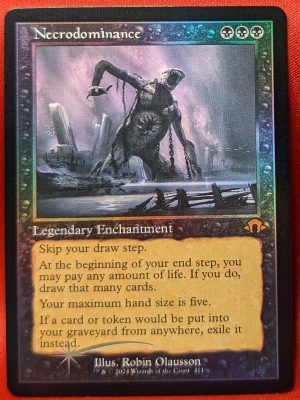 FOIL Necrodominance (Retro Frame) from Modern Horizons 3 MTG Proxy