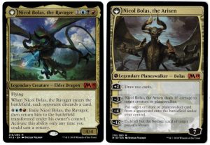 Nicol Bolas, the Ravager/Nicol Bolas, the Arisen from Core Set 2019 Magic the Gathering Proxy