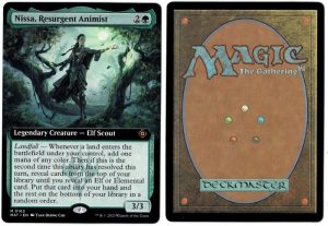 Nissa, Resurgent Animist (Extended Art) from March of the Machine: The Aftermath Proxy