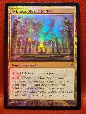 FOIL Nykthos, Shrine to Nyx from Theros Magic the Gathering Proxy