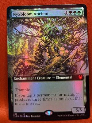 FOIL Nyxbloom Ancient (Extended Art) from Theros Beyond Death MTG Proxy