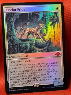 FOIL Ocelot Pride from Modern Horizons 3 MTG Proxy