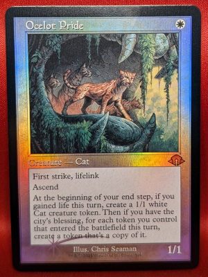 FOIL Ocelot Pride (Retro Frame) from Modern Horizons 3 MTG Proxy