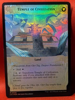 FOIL Ojer Taq, Deepest Foundation from The Lost Caverns of Ixalan MTG Proxy