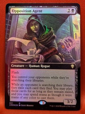 FOIL Opposition Agent (Extend Art) from Commander Legends MTG Proxy