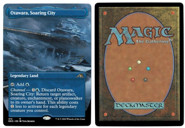 Otawara, Soaring City (Borderless) From Kamigawa: Neon Dynasty MTG Proxy