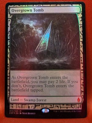 FOIL Overgrown Tomb from Zendikar Expedition MTG Proxy