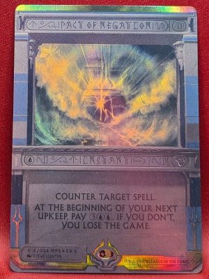 FOIL Pact of Negation from Amonkhet Invocations Magic the Gathering Proxy