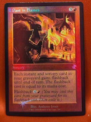 FOIL Past in Flames from Time Spiral: Remastered MTG Proxy