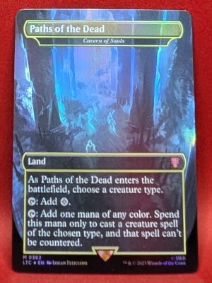 FOIL Paths of the Dead (Cavern of Souls) from Commander: The Lord of the Rings: Tales of Middle-earth Magic the Gathering Proxy