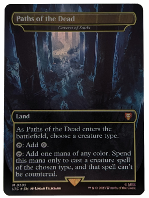 SURGE FOIL Paths of the Dead - Cavern of Souls from Commander: The Lord of the Rings: Tales of Middle-earth MTG Proxy