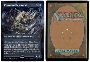 Phyrexian Metamorph (Borderless) from Double Masters Box Proxy