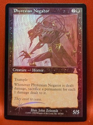 FOIL Phyrexian Negator from Urza’s Destiny MTG Proxy