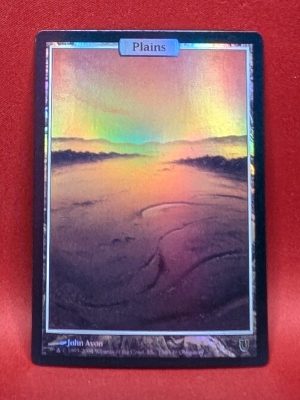 FOIL Plains from Unhinged Magic the Gathering Proxy