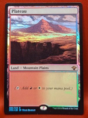 FOIL Plateau from Vintage Masters Magic the Gathering Proxy