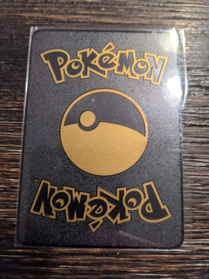 BLACK Charizard metal collector’s Pokemon card replica