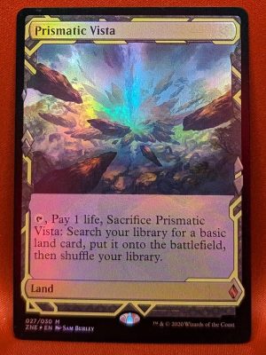 FOIL Prismatic Vista from Zendikar Rising Expedition MTG Proxy