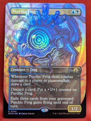 FOIL Psychic Frog (Borderless) from Modern Horizons 3 Magic the Gathering Proxy