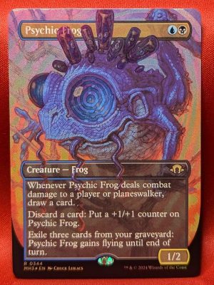 FOIL Psychic Frog (Borderless) from Modern Horizons 3 MTG Proxy