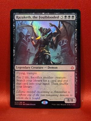 FOIL Razaketh, the Foul Blooded from Hour of Devastation MTG Proxy