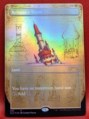 FOIL Reliquary Tower (Borderless) from Secret Lair Drop Series Magic the Gathering Proxy