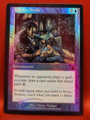 FOIL Rhystic Study from Prophecy MTG Proxy